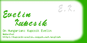 evelin kupcsik business card